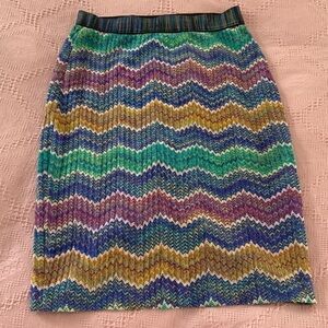 Vintage Missoni Chevron Knit Skirt